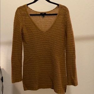 Brown V-Neck Sweater